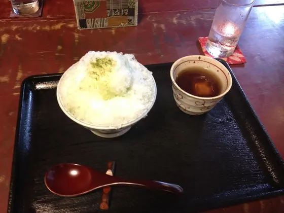 抹茶のかき氷
