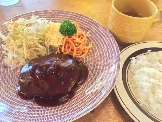 ランチのハンバーグ！