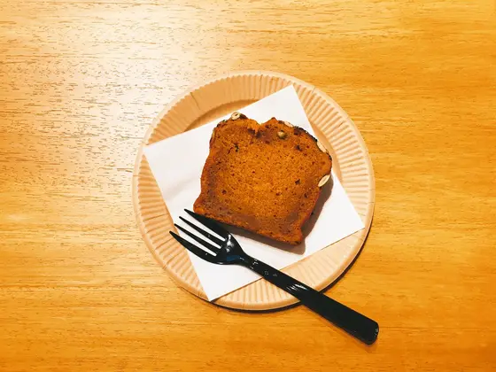 かぼちゃと黒ごまのパウンドケーキ