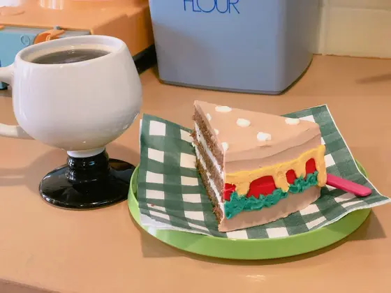 ハンバーガーみたいなキャロットケーキ♪