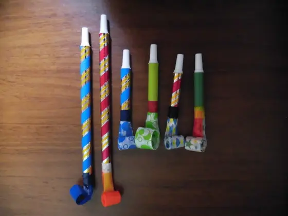 吹き戻しの製作体験