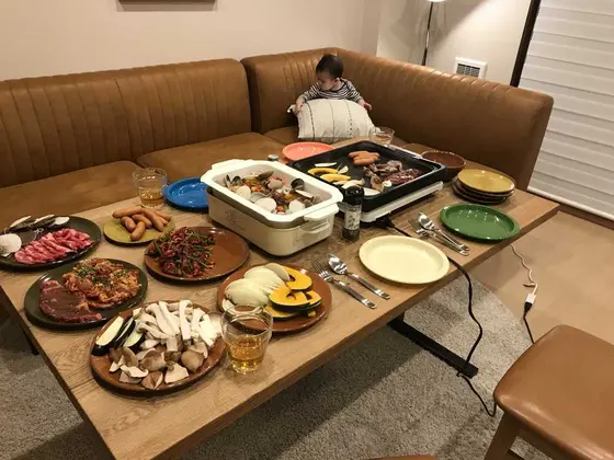 ホテルの中では自炊で