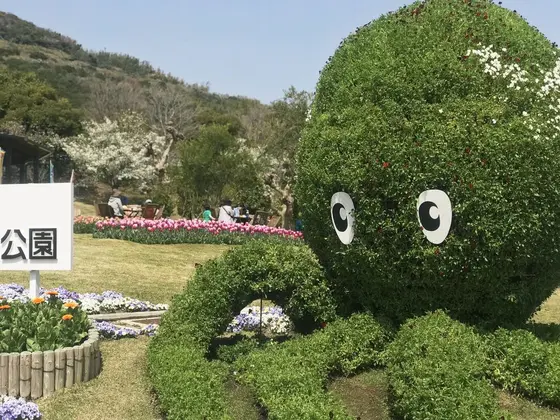たこさんのお出迎え花壇