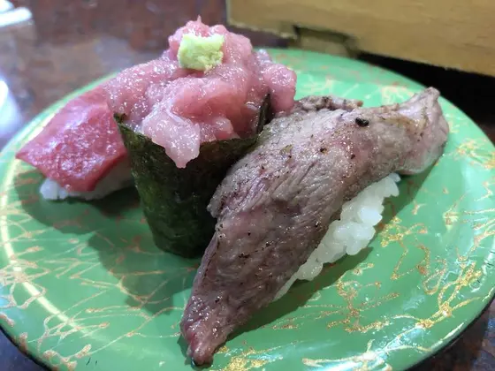 鮪三巻盛り