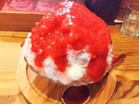 いちごのかき氷