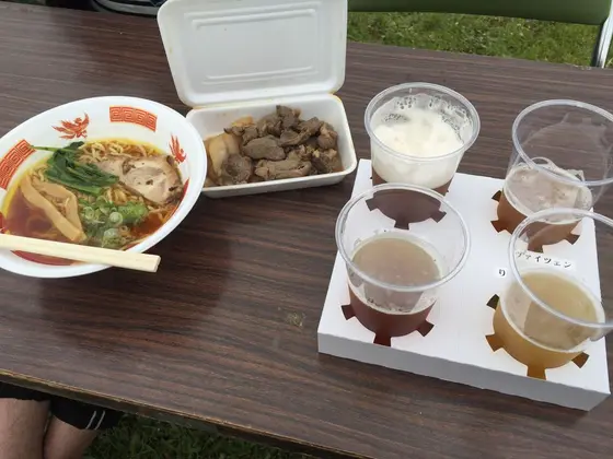 菜の花祭り屋台ブース