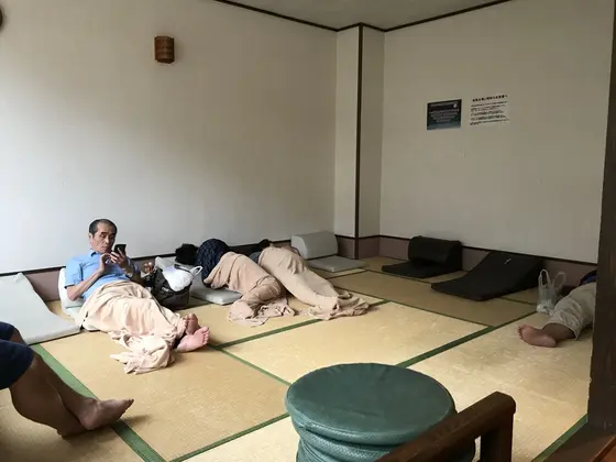 休憩スペースも充実。