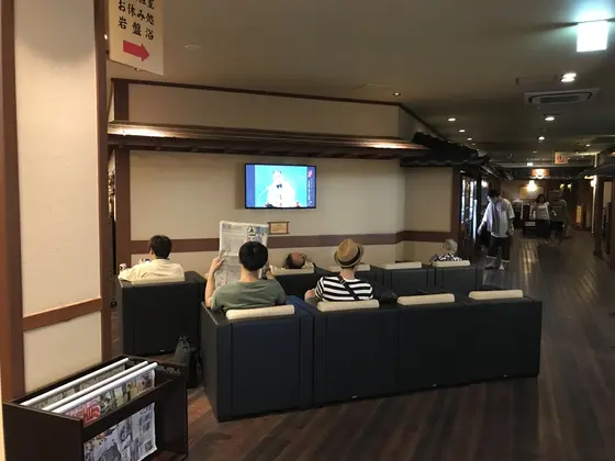休憩スペースも充実。