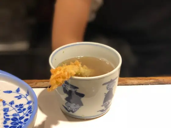 アスパラとしじみ汁。