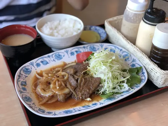 鹿肉の生姜焼き