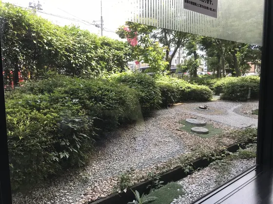 座敷から見える庭