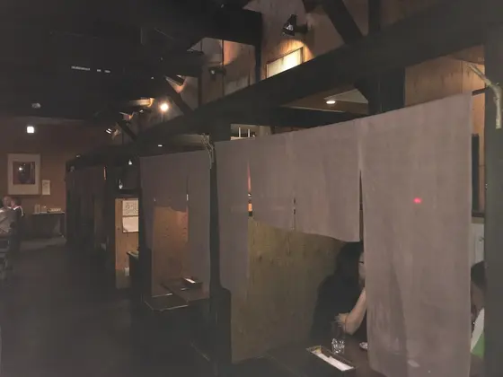 個室ちっくな席もあります。