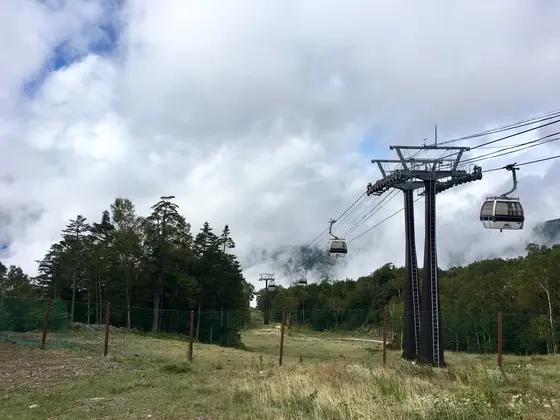 ロープウェイ途中、雲海も見れて満足でした(^^)v