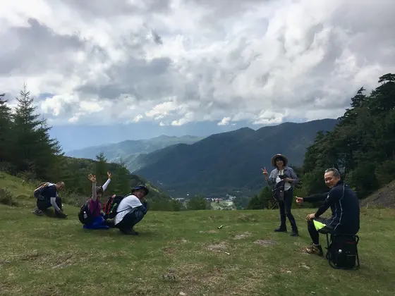 丸沼高原を上から眺めて