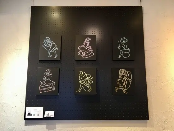 お洒落な展示作品