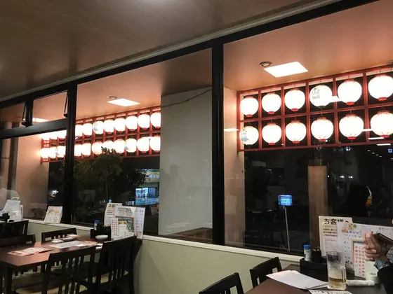 食堂の窓です。