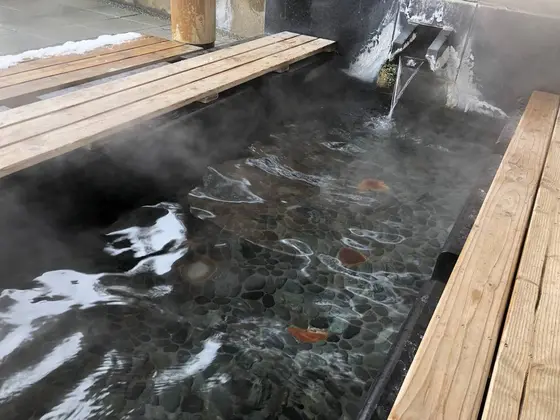 ついに発見、足湯♨︎