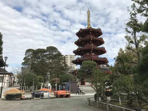 初詣、露天エリア