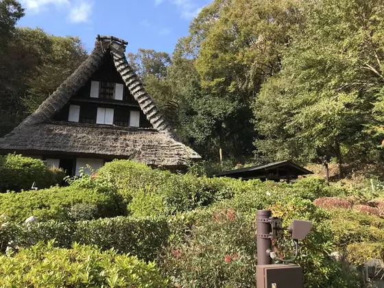 特異な形の民家の訳