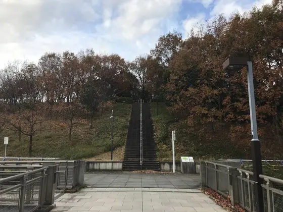 おっつ、いきなりの階段w