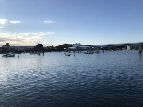 金沢八景駅までの景色