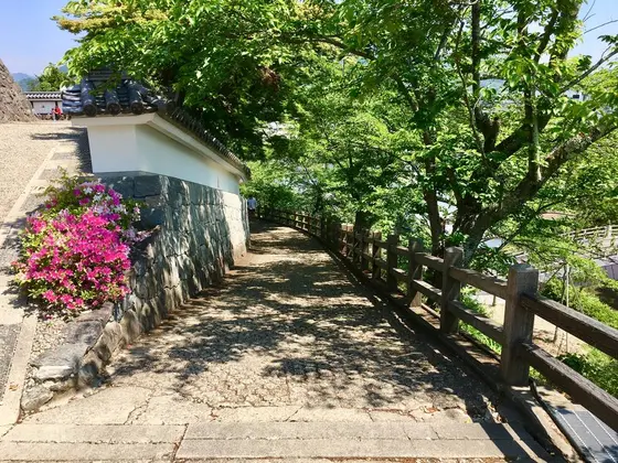城までの坂道
