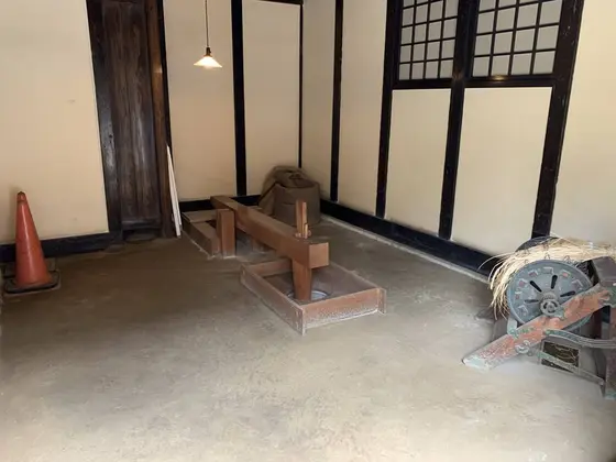 一階脇の作業場