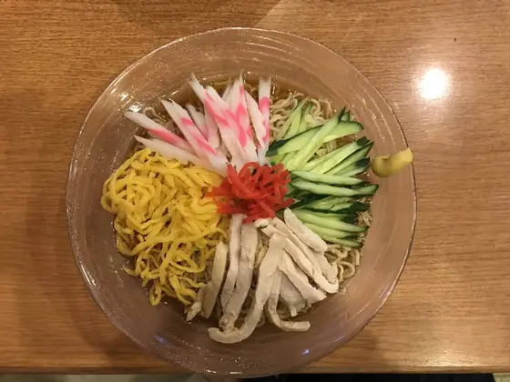筆者は冷やし中華