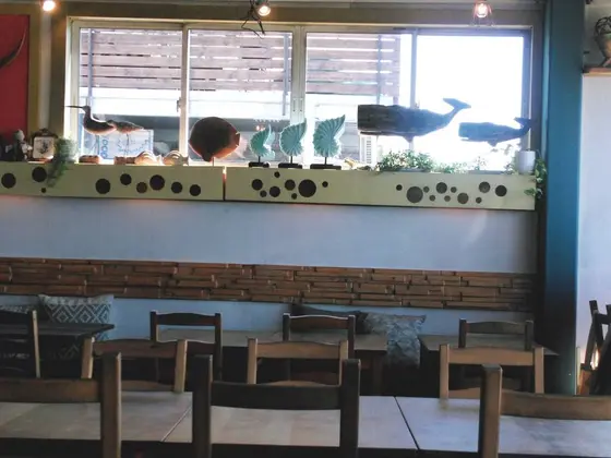 海を連想する置き物がいっぱい