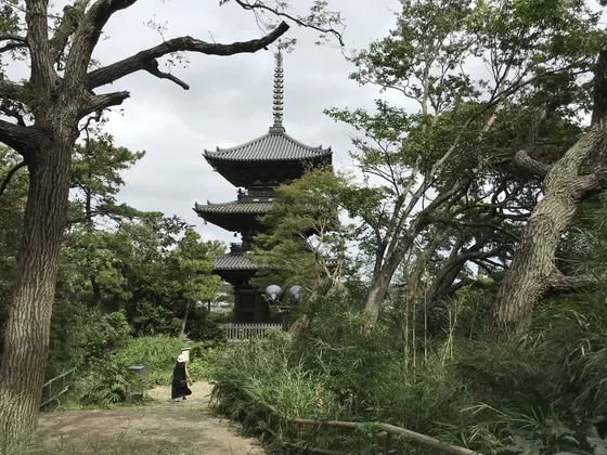 旧燈明寺三重塔です。
