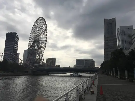台風前で、空模様がw