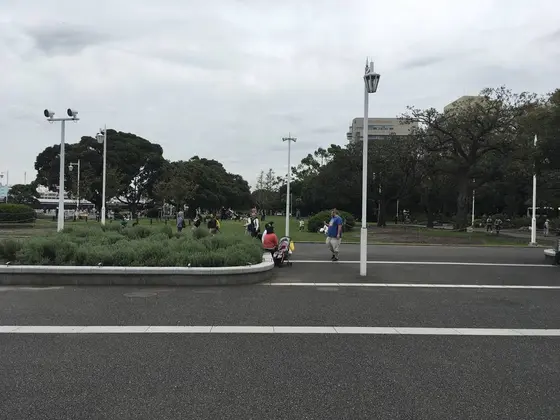 山下公園到着。