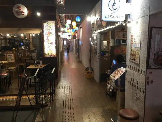 屋台村から上の階へ