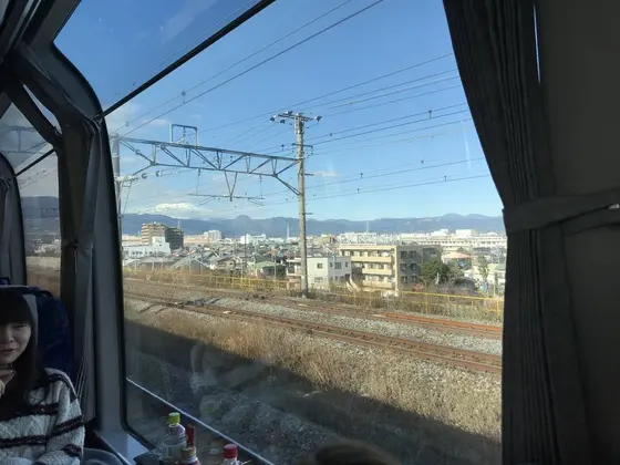 富士山が見えて来ました^_^