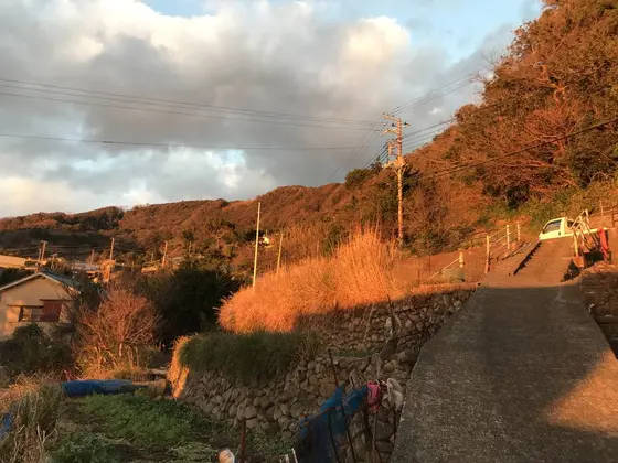 山も真っ赤に染ってます。