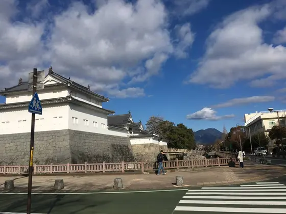 外から見たお城