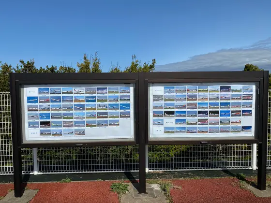 ここで観られる飛行機たち