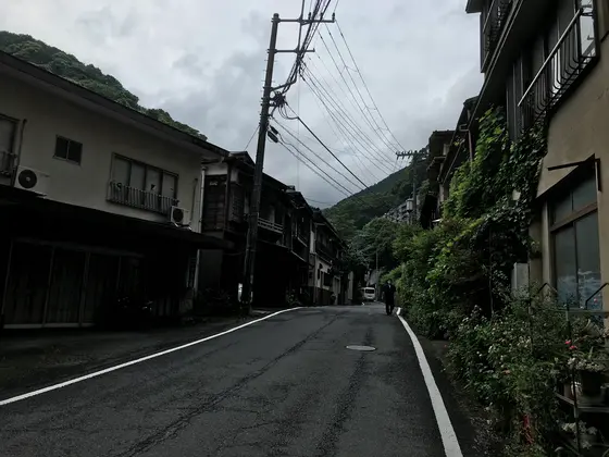 レトロな町並み