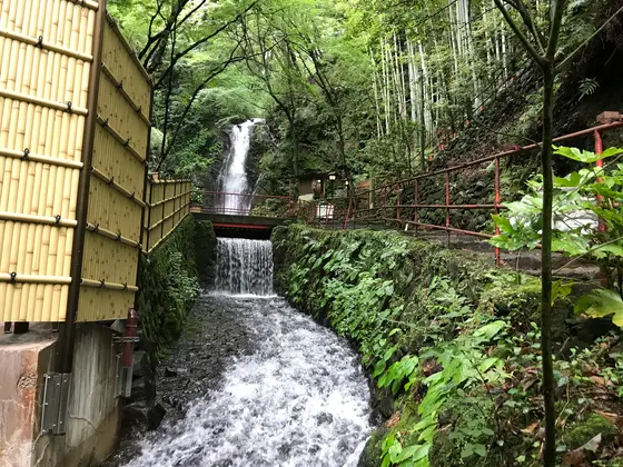 不動滝遠景。