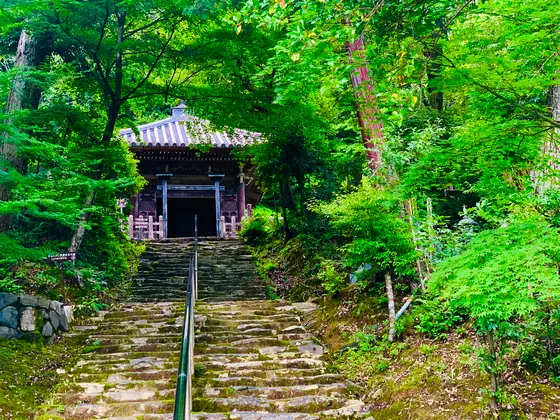 湛空廟 と  石段