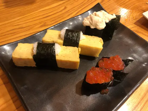 たまご、イクラ、湯葉