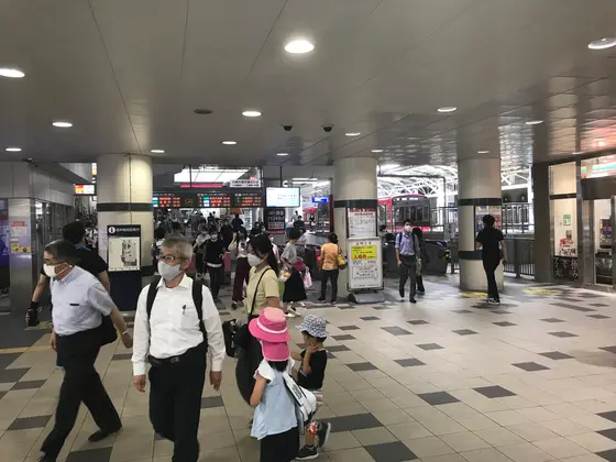 という事で改札w