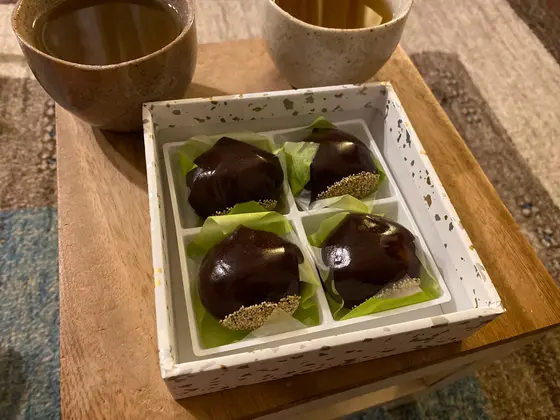 ◎お土産に二條若狭屋のふく栗