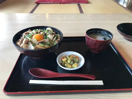 ねぎ玉豚丼