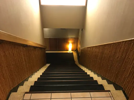 福寿荘と末広荘を繋ぐ通路