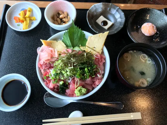 ネギトロ丼もど〜ん