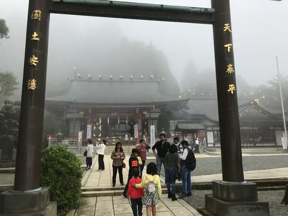 結構な濃霧w