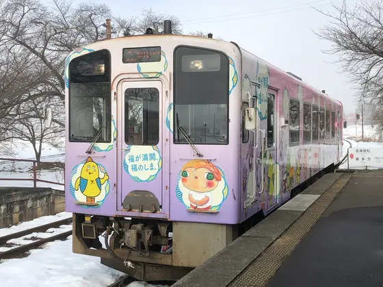 電車もとてもキュート