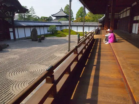大きな枯山水庭園