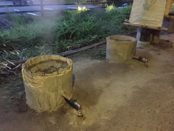 入浴者用の蒸し場